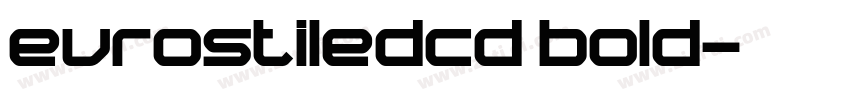 eurostiledcd bold字体转换